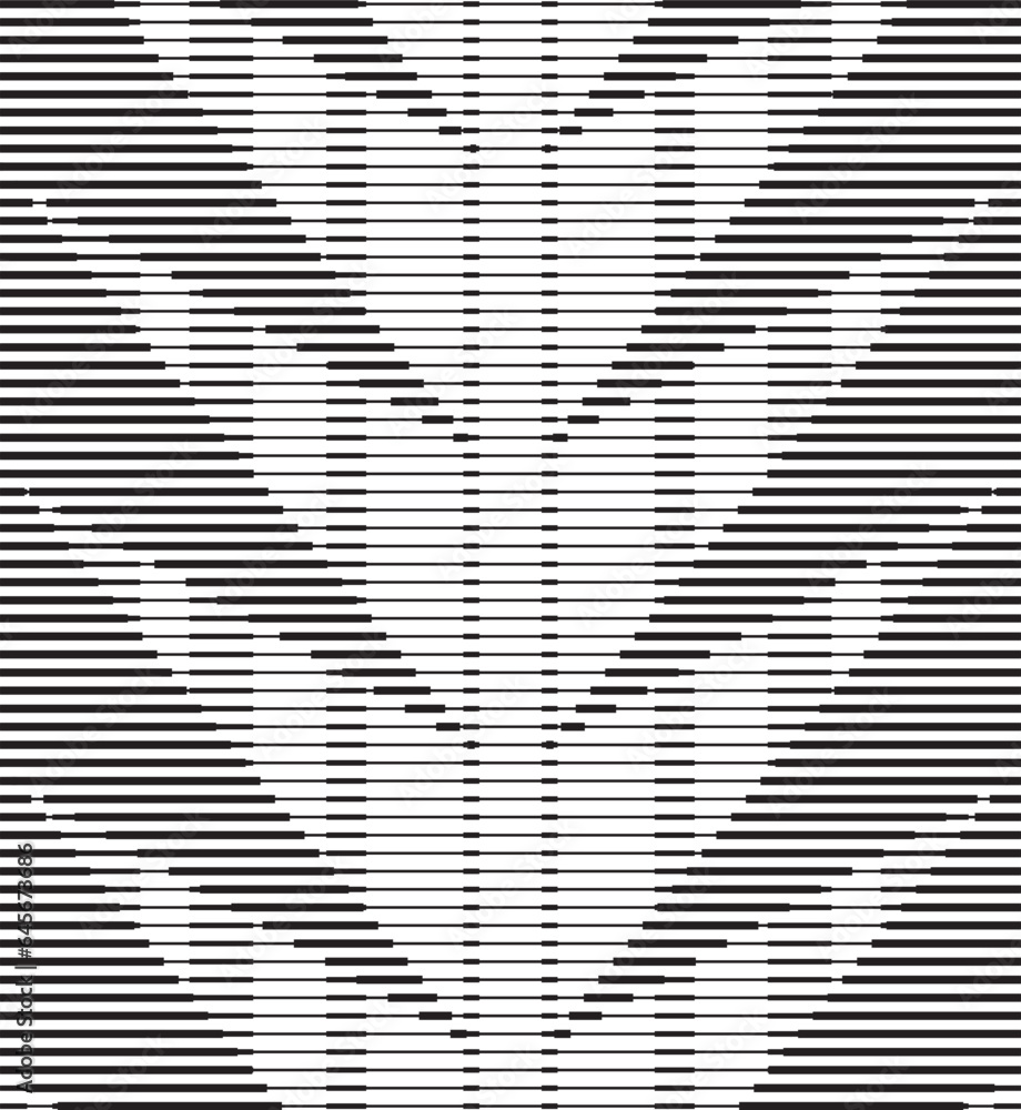 Poster smooth vector transitons from black to white with straight broken lines. modern vector background fo
