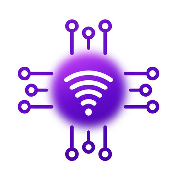 Wi-fi connection icon, fast wi-fi network