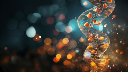 Obraz premium mRNA and healthy aging program well being collage style, generative ai