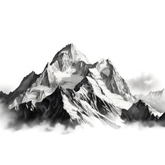 Artistic mountain portrayals ai image generated