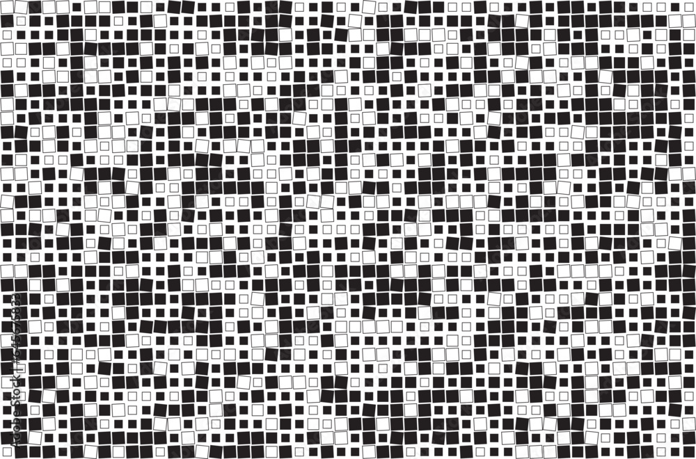 Poster black and white background pixel pattern vector Format editable background 