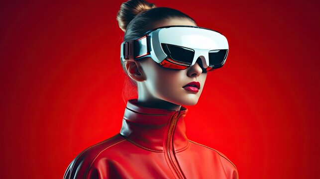 Metaverse digital cyber world technology, people with virtual reality VR goggle playing AR augmented reality game and entertainment, futuristic metaverse gameFi NFT game ideas, Generative AI