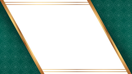 Elegant modern blank blue gold graduation certificate border frame