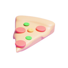 3d rendering of delicious pizza illustration or 3d delicious pizza