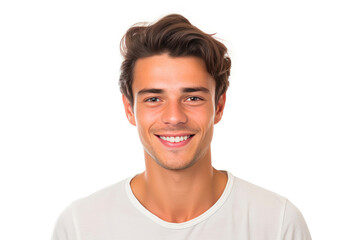 Energetic Studio Smile: Handsome Male