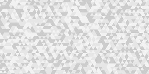 Abstract geometric vintage and pattern background. Abstract triangle pattern. White triangles shape. Geometric gray background.