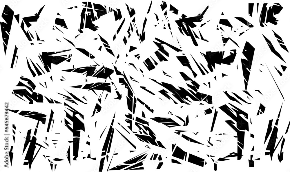 Poster rough, irregular texture composed of monochrome geometric elements. overlay distressed grunge backgr