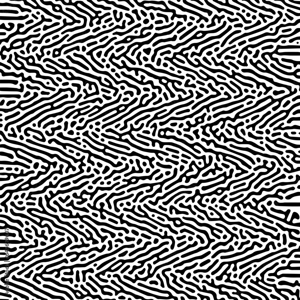 Poster psychedelic frantic radial pattern vector violet purple abstract background. turing diffusion effect