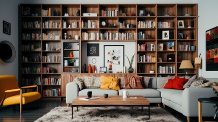 Condo one bed muji cozy style, Generative AI