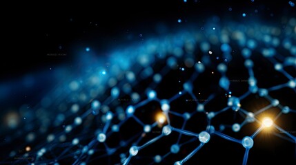 Obraz premium Data technology abstract background, Generative AI