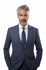 Man business suit adult male businessman portrait person success isolated handsome background confident