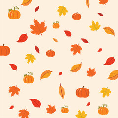 autumn leaves background for printing shopping bags, and banners. 
