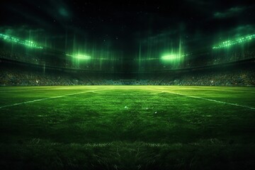 Soccer Stadium, An imaginary stadium is rendered. AI Generated