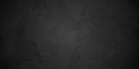 Dark black stone wall grunge backdrop texture background. monochrome slate grunge concrete wall black backdrop vintage marbled textured border background.	