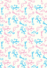 Pink and Blue Seamless Wallpaper for Gender Reveal Party