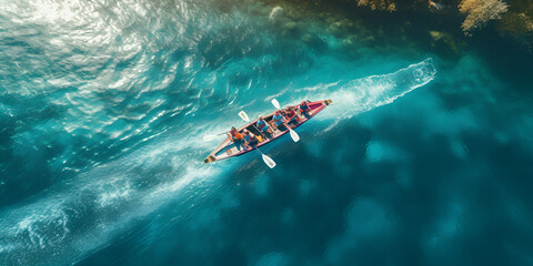  Aerial drone top view photo of crew rowing boat in sea ,30 Dragon Boat Top View ,Dragon top view, Dragon boat racing