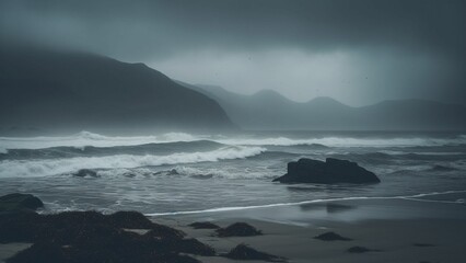 Obraz premium Beach at night