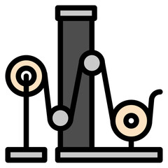 Paper manufacturing icon