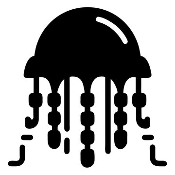 jelly fish icon pictogram