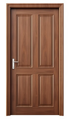 Design of brown wooden textured door, graphic resource for interior projects.