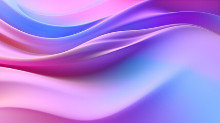 Abstract fluid iridescent holographic neon curved wave in motion colorful background. Generative AI.