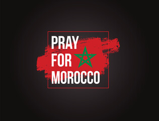 pray for Morocco concept poster design. earthquake hit Morocco.