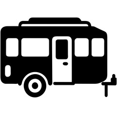 Recreational vehicle icon pictogram