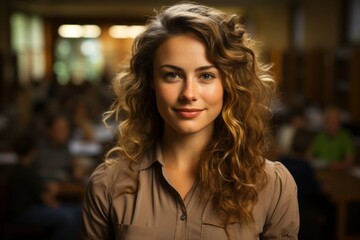 Obraz premium portrait of a young beautiful girl