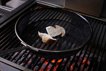 Grilled mushrooms