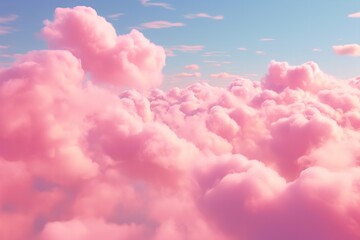 pink clouds in the sky cotton candy