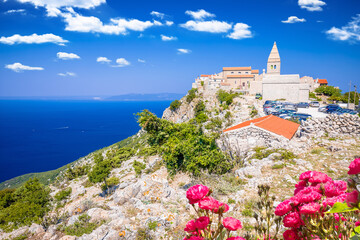 Adriatic coastal town of Lubenice on the rock