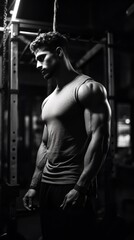 Fototapeta na wymiar premium professional photo of a fitness person in the gym