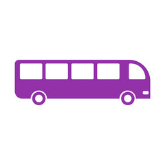 purple bus icon