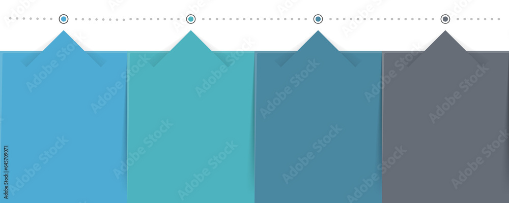 Poster infographic template with 4 steps, workflow, process chart