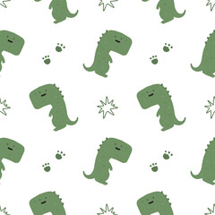 Baby Dinosaur watercolor illustration with  cute animal transparent background for nursery ,baby shower ,book cover,printable,fabric