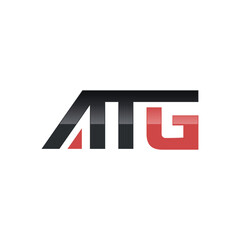  Letter ATG logo design vector