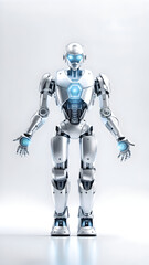 Illustration of futuristic ai robot.