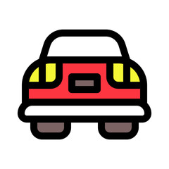 Car Rear View Icon
