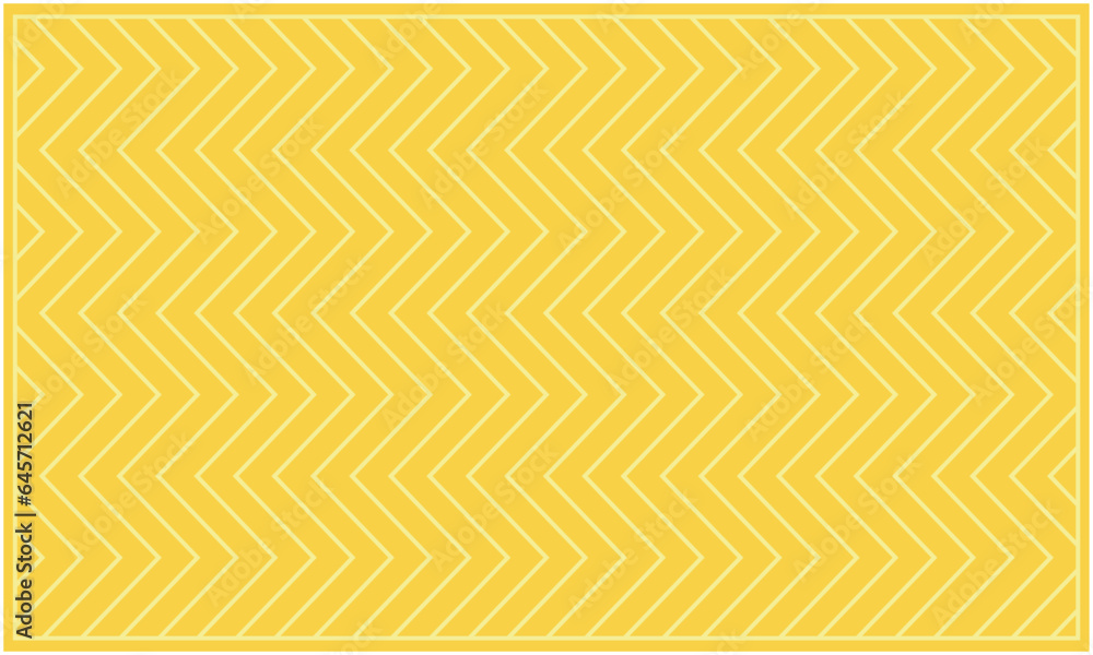 Wall mural yellow zig zag wavy chevron pattern background vector on a light background