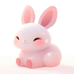 Chinese traditional festival Mid-Autumn Festival mascot rabbit,created with generative ai tecnology.