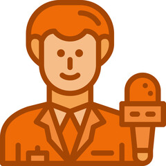 reporter two tone icon