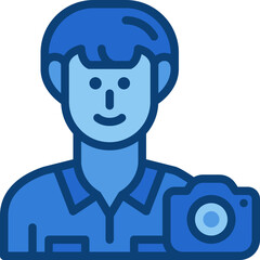 photographer two tone icon