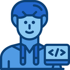 programmer two tone icon