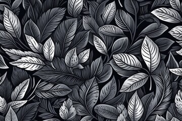 Free photo texture background with different exotic leave Generative AI