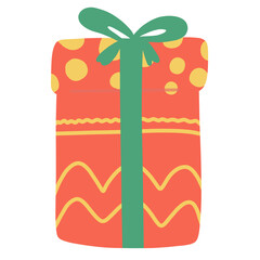 gift box with red ribbon