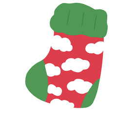 illustration of a christmas sock