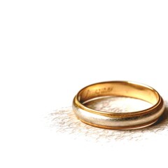 Obraz na płótnie Canvas Wedding rings, close-up on a white background .