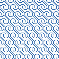 Abstract vector seamless pattern and swatches oriental line texture on white background wallpaper geometric diagonal fabric waves set of design elements	
