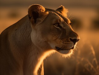 The Grace and Power of a Lioness. Generative AI