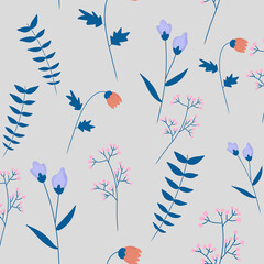 seamless pattern with flowers